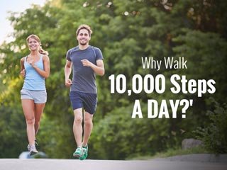 "Woman walking in nature for fitness" - "Pedometer tracking 10,000 steps" - "Group of friends walking together for health"